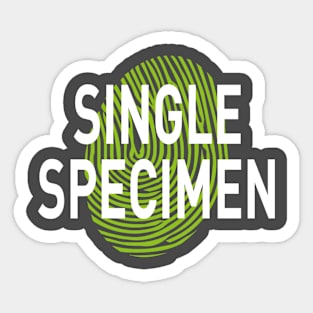 Single Specimen Sticker